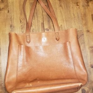 Madewell Medium Transport Tote(No strap, monogram)